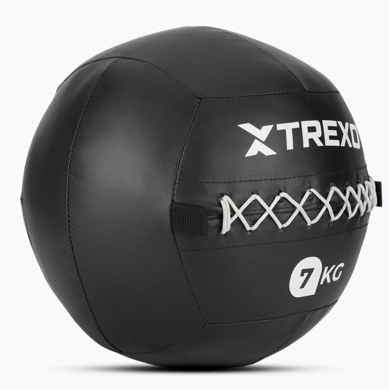 М'яч лікарський XTREXO Wall Ball 7 кг чорний 3
