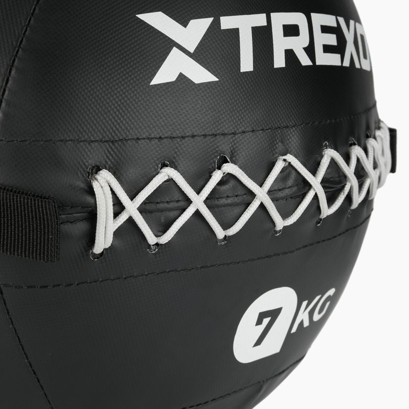М'яч лікарський XTREXO Wall Ball 7 кг чорний 4