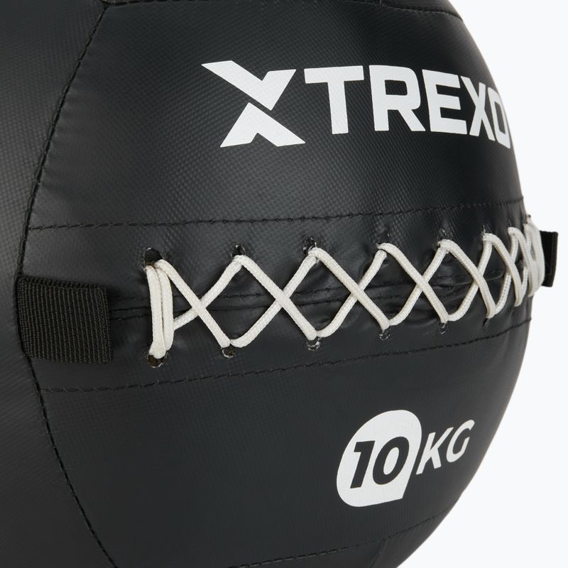 Медбол TREXO Wall Ball 12 кг чорний 3
