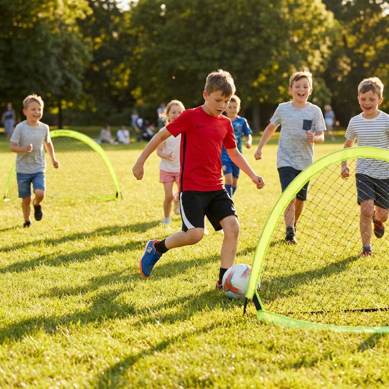 Ворота футбольні OneTeam Ballon Pop-Up зелений 6