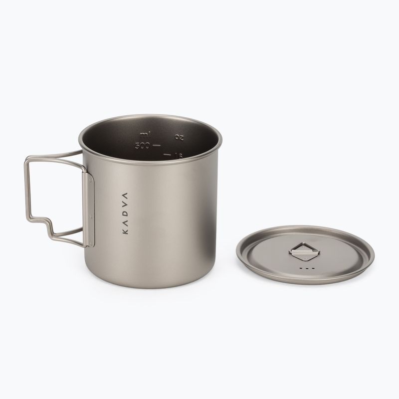 Туристичний кухоль KADVA titanium ultralight gray 5