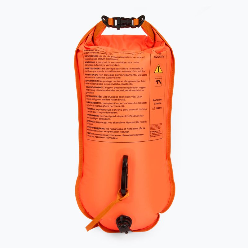 Рятувальний буй для плавання з кишенею AQUASTIC double-chamber orange 4