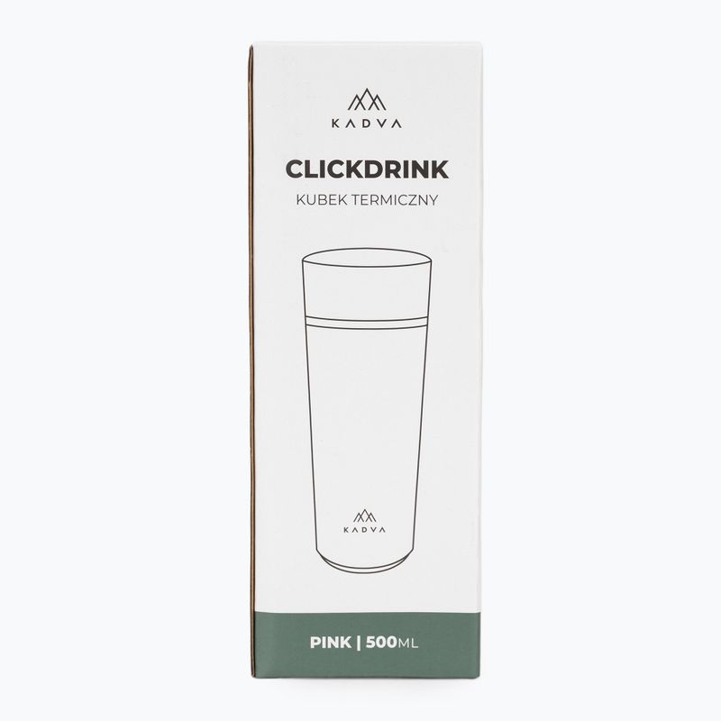 Термокружка Kadva 360 ClickDrink Pink 8