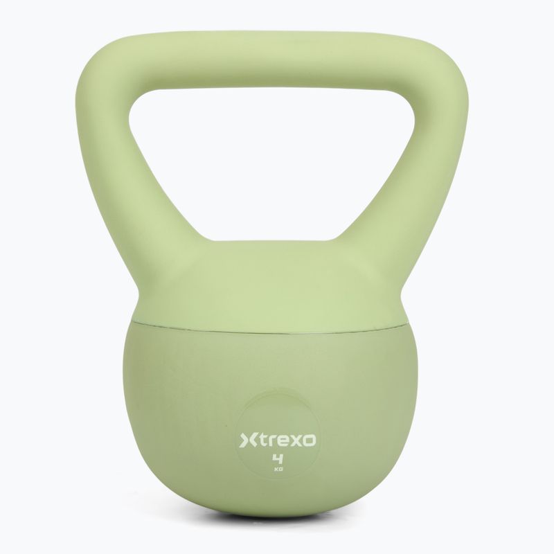 Kettlebell SOFT XTREXO 4 кг зелений