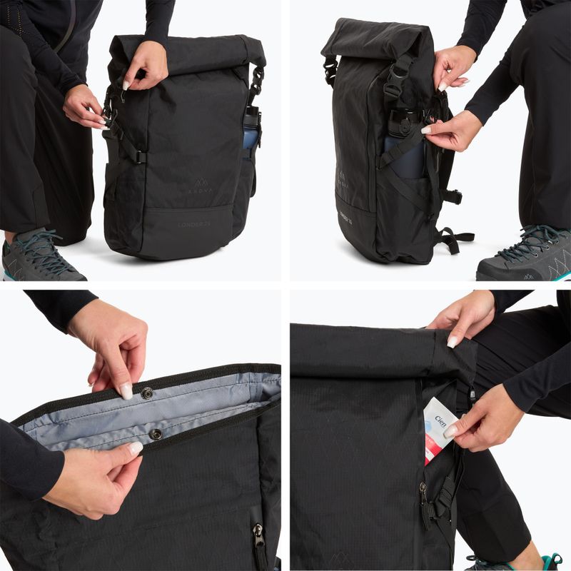 Рюкзак туристичний KADVA Londer 25 л чорний 11