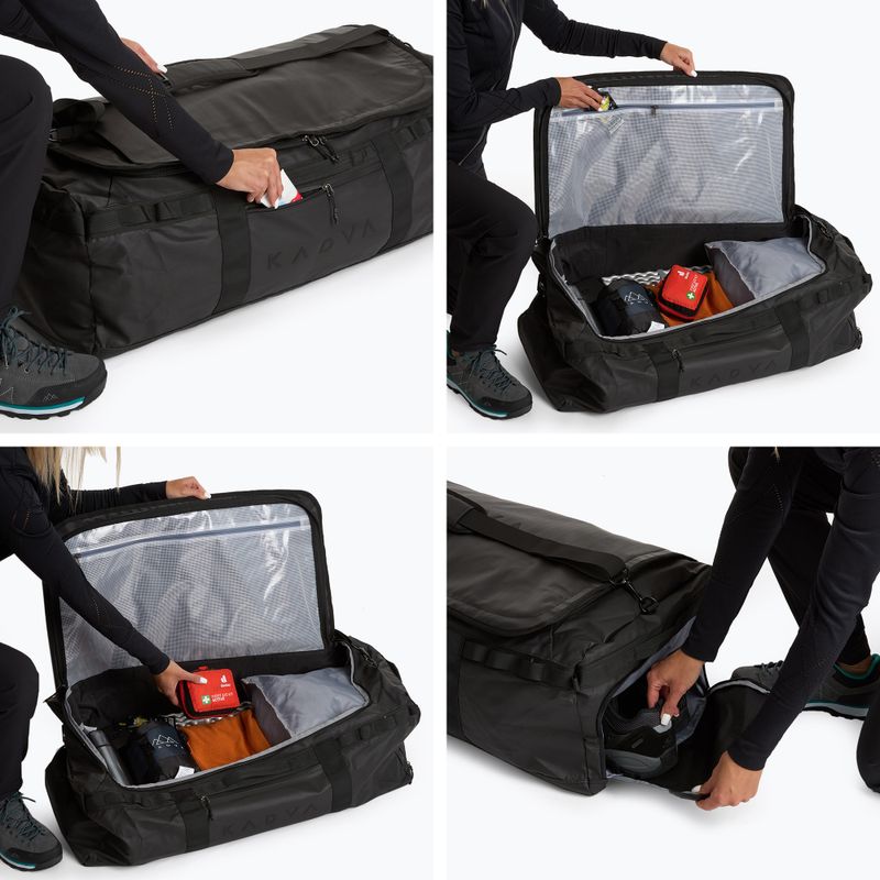 Сумка Duffel Bag KADVA 2в1 Alltaker 90 л чорний 11