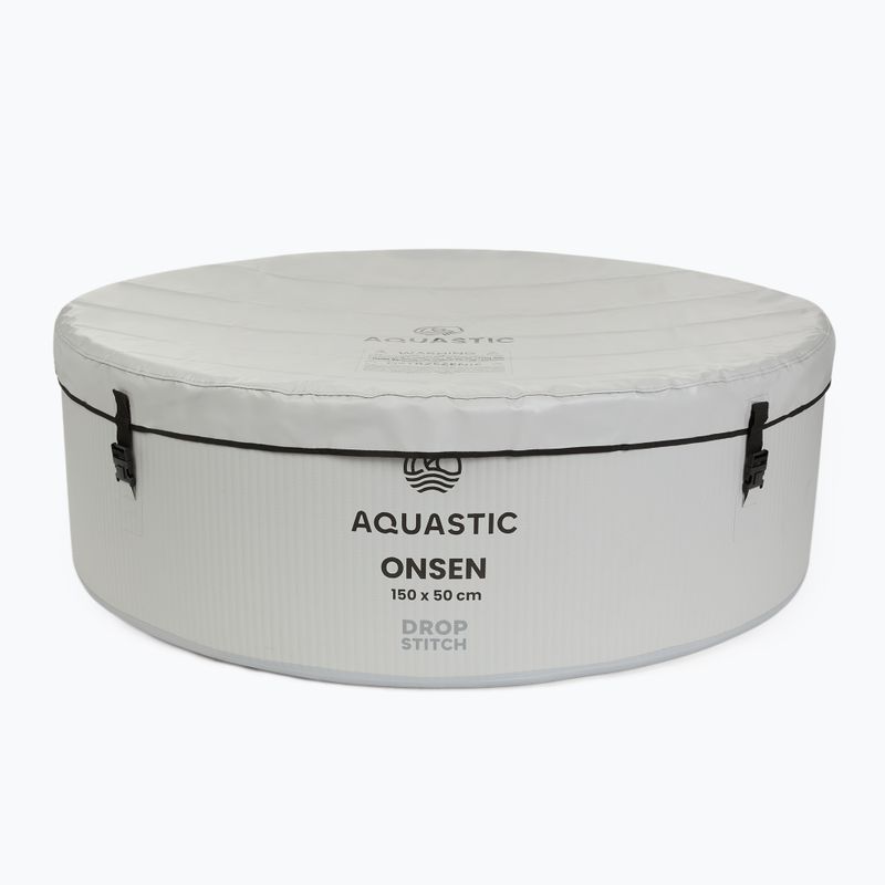 Надувний басейн AQUASTIC ONSEN drop stitch 700 л 150 см сірий