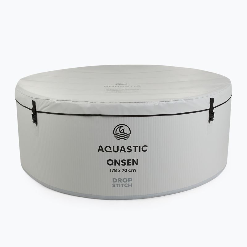 Надувний басейн AQUASTIC ONSEN drop stitch 1200 л 178 см сірий