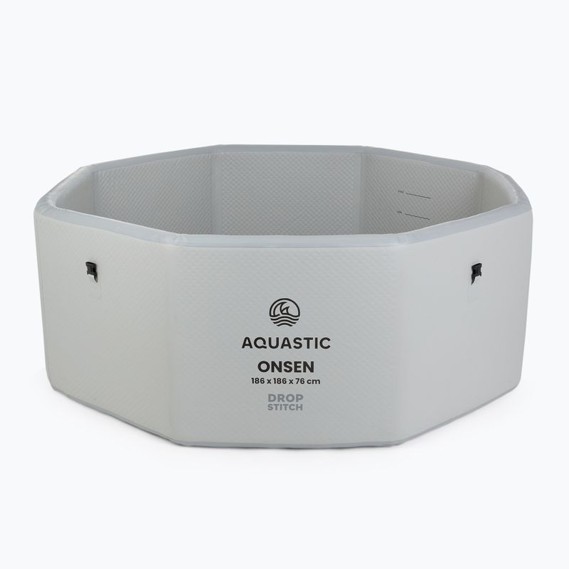 Надувний басейн AQUASTIC ONSEN drop stitch 1400 l 186 cm сірий 3