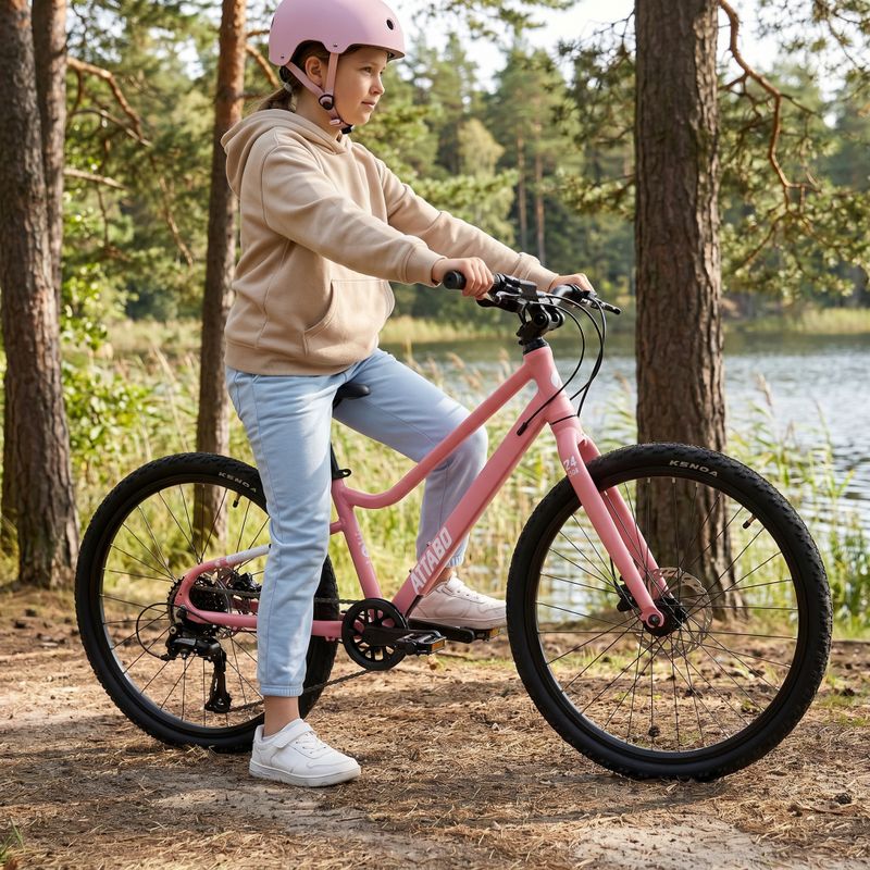 Велосипед дитячий ATTABO EASE 24" 9,6 kg Gen 2 pink 4