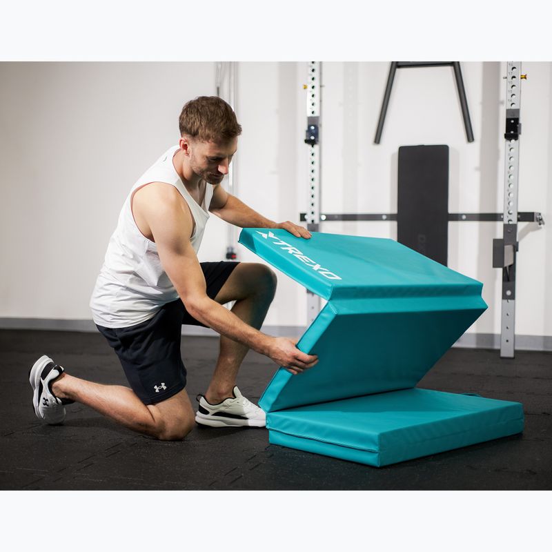 Матрац гімнастичний XTREXO складний 195 x 80 x 5 см зелений 10