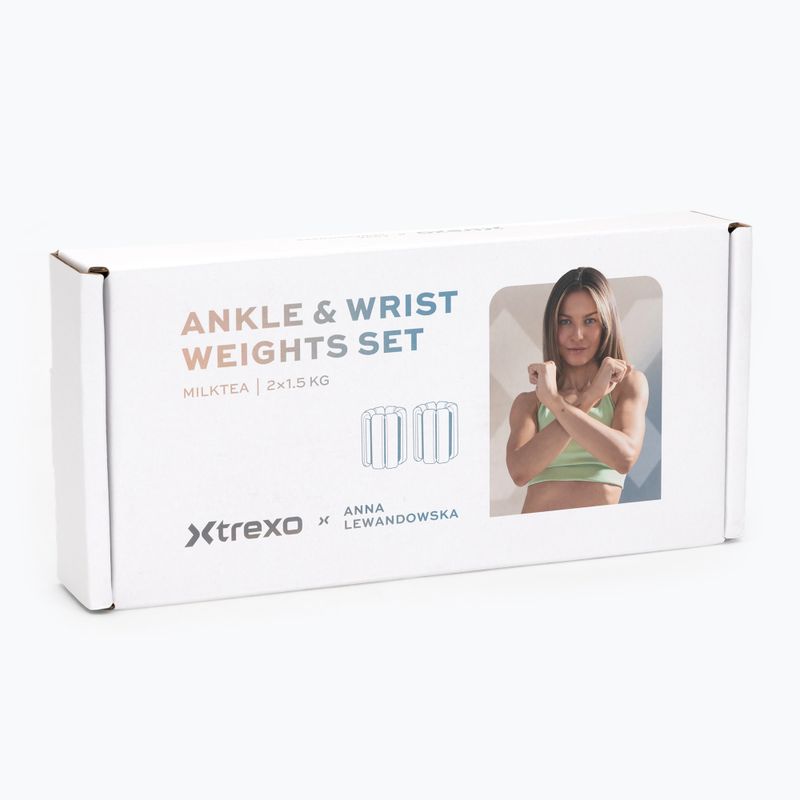Обтяжувачі для щиколоток і зап'ясть XTREXO x Anna Lewandowska Bangles 215 Milktea 9