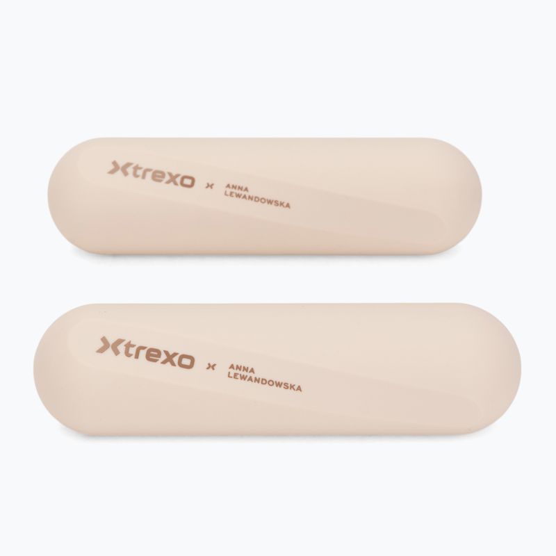 Набір гантелей XTREXO x Anna Lewandowska Bars 210 Beige 4