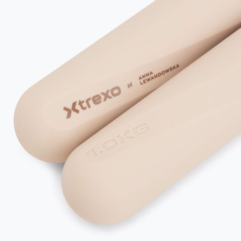 Набір гантелей XTREXO x Anna Lewandowska Bars 210 Beige 5