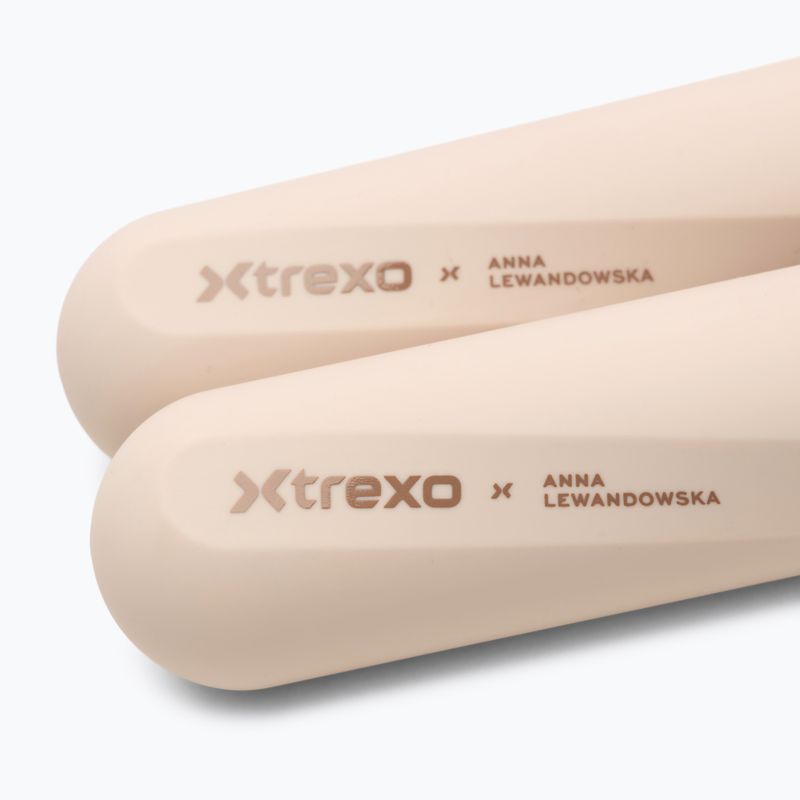 Набір гантелей XTREXO x Anna Lewandowska Bars 210 Beige 6