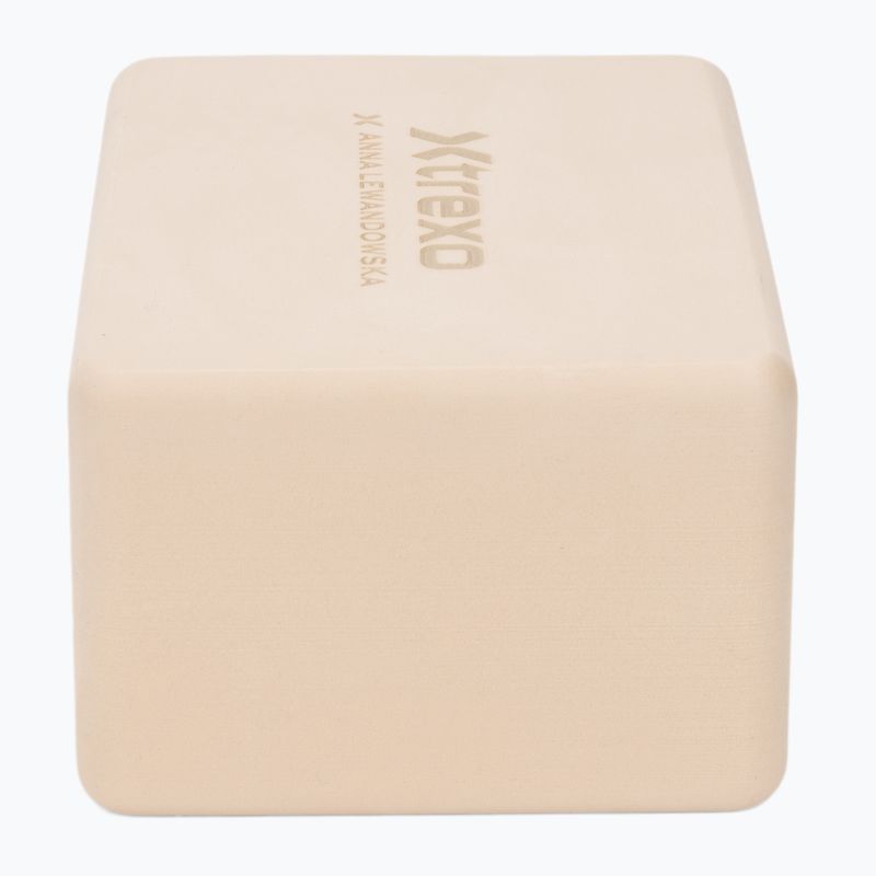 Блок для йоги XTREXO x Anna Lewandowska block Beige 4