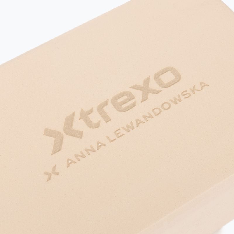 Блок для йоги XTREXO x Anna Lewandowska block Beige 6