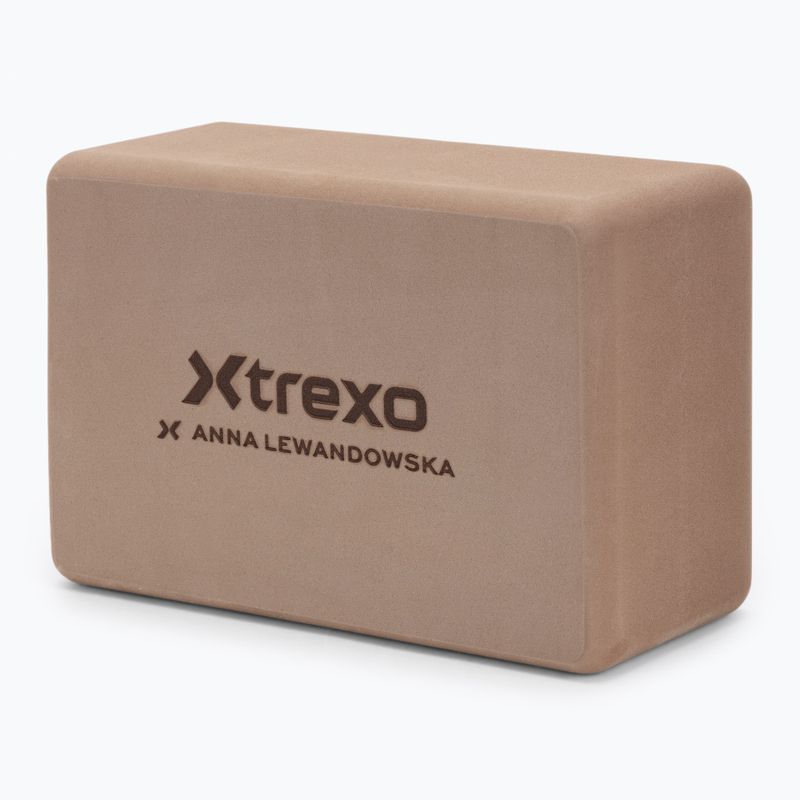 Блок для йоги XTREXO x Anna Lewandowska block Milktea 3