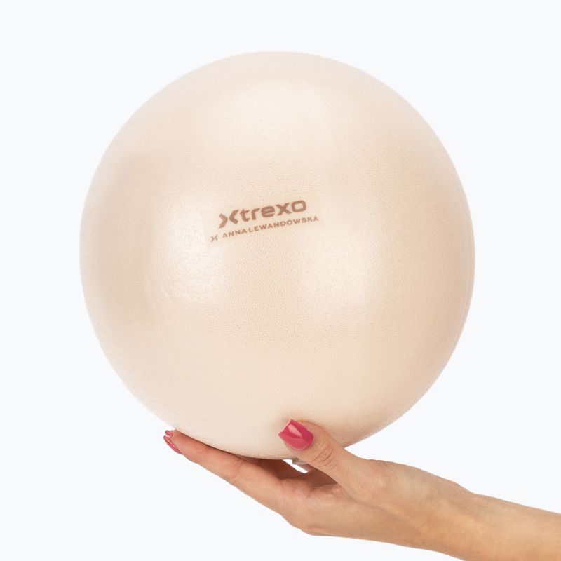 М'яч гімнастичний малий XTREXO x Anna Lewandowska ball 20cm Beige 5