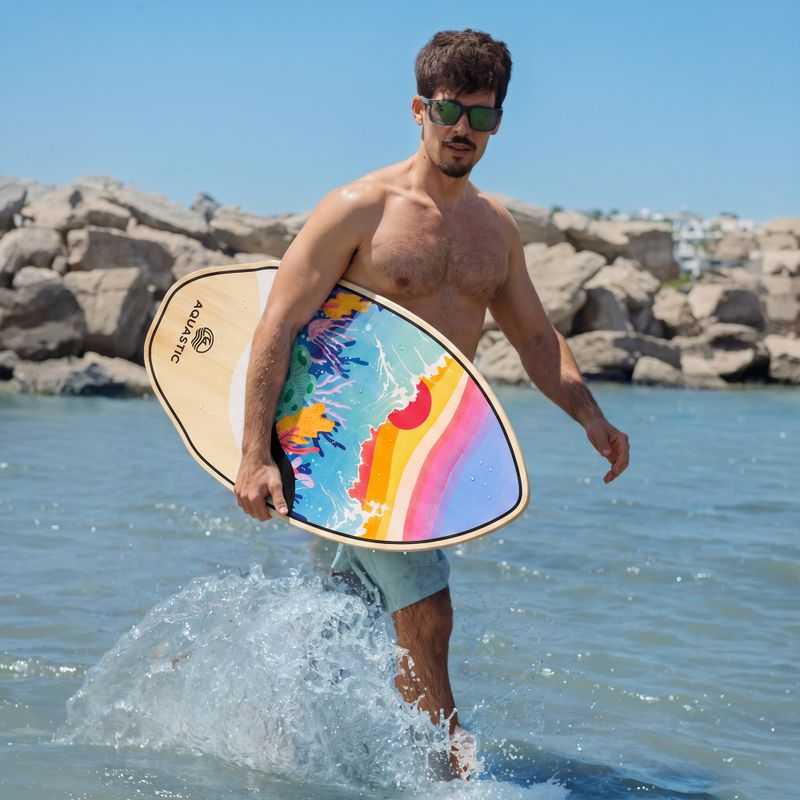 Дошка скімбордова AQUASTIC Lagoon 39" colorful 3