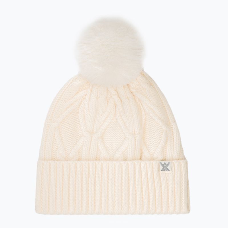 Шапка жіноча Woolcano HAT1100 Kremowy
