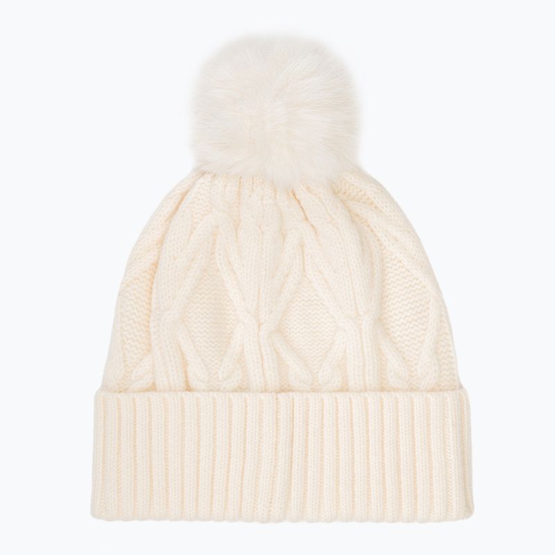 Шапка жіноча Woolcano HAT1100 Kremowy 2