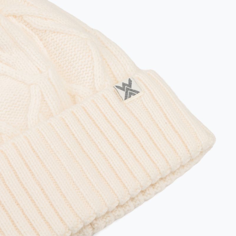Шапка жіноча Woolcano HAT1100 Kremowy 3