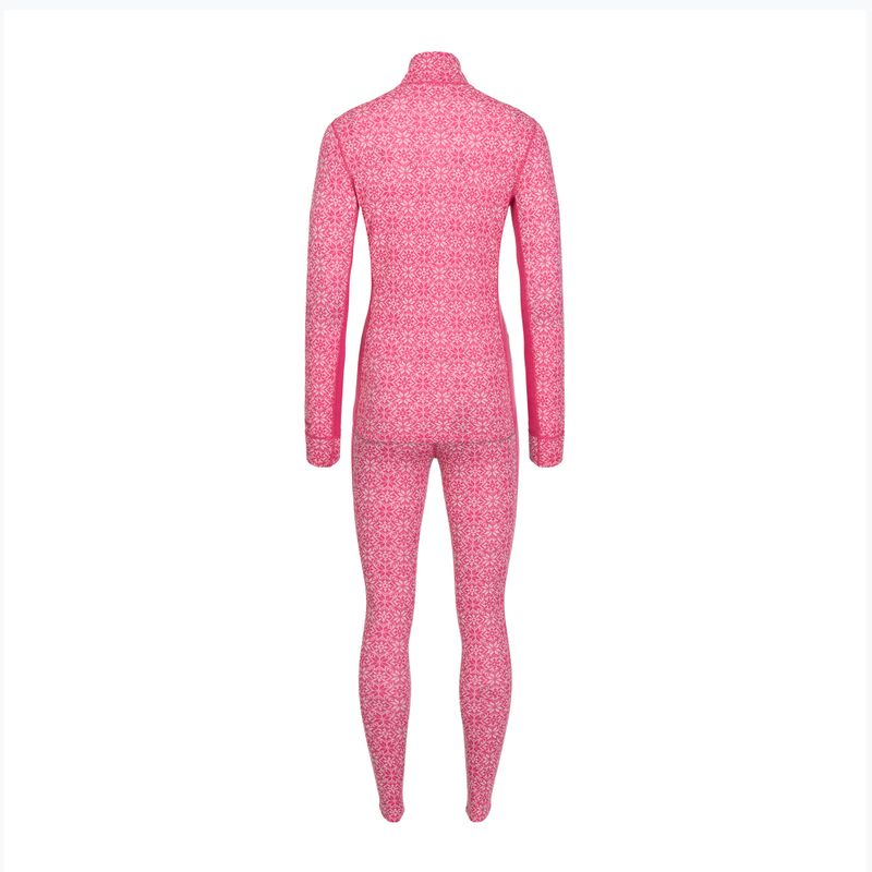 Комплект термобілизни жіночий Woolcano SET1121 Pink 2