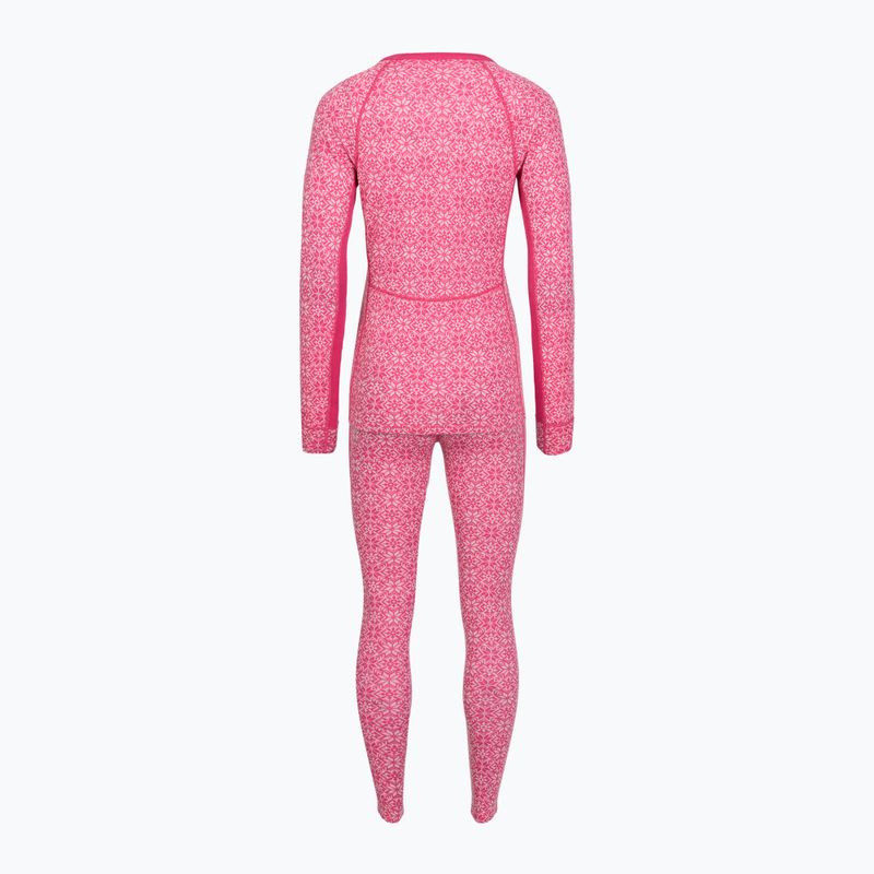 Комплект термобілизни жіночий Woolcano SET1109 Pink 2