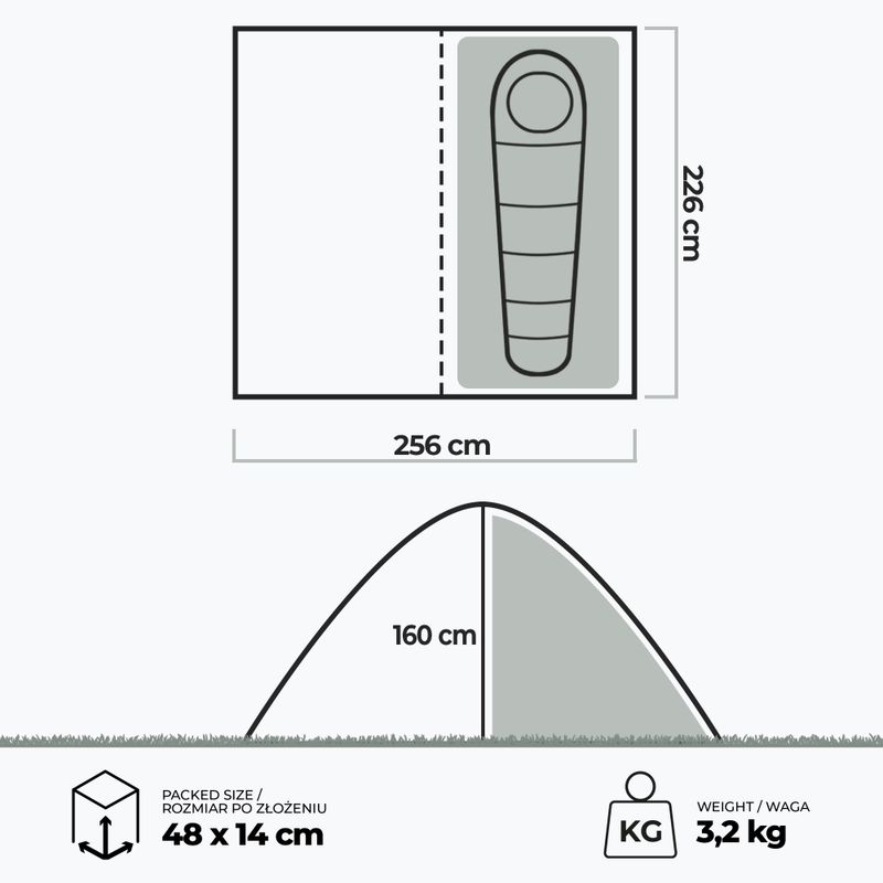 Намет велосипедний 1-місний KADVA BIKEdome зелений 21