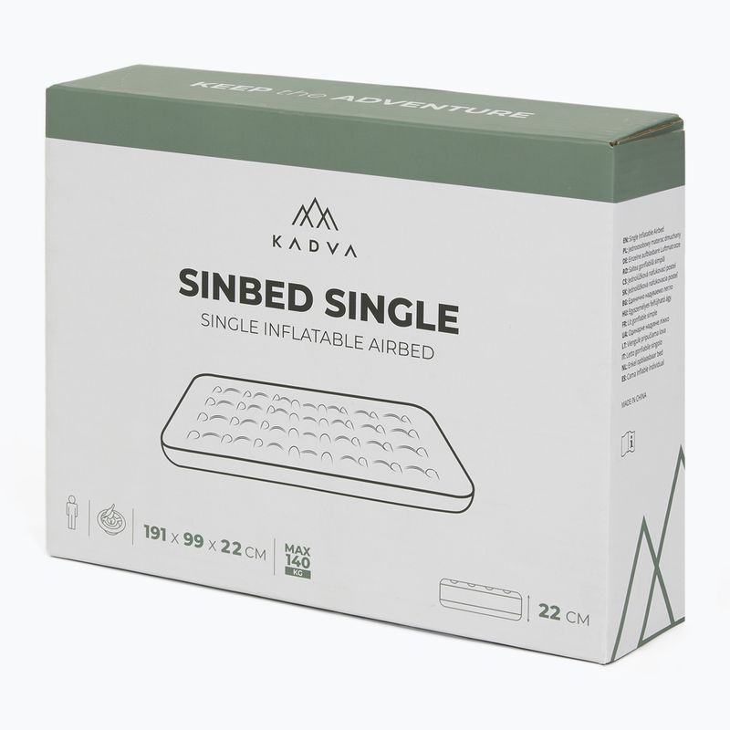 Матрац надувний KADVA Sinbed Single блакитний 8