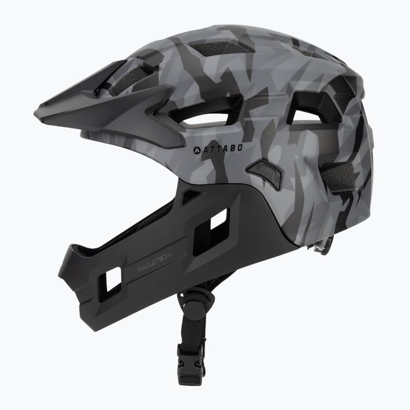 Шолом велосипедний дитячий ATTABO Predator full face gray 3