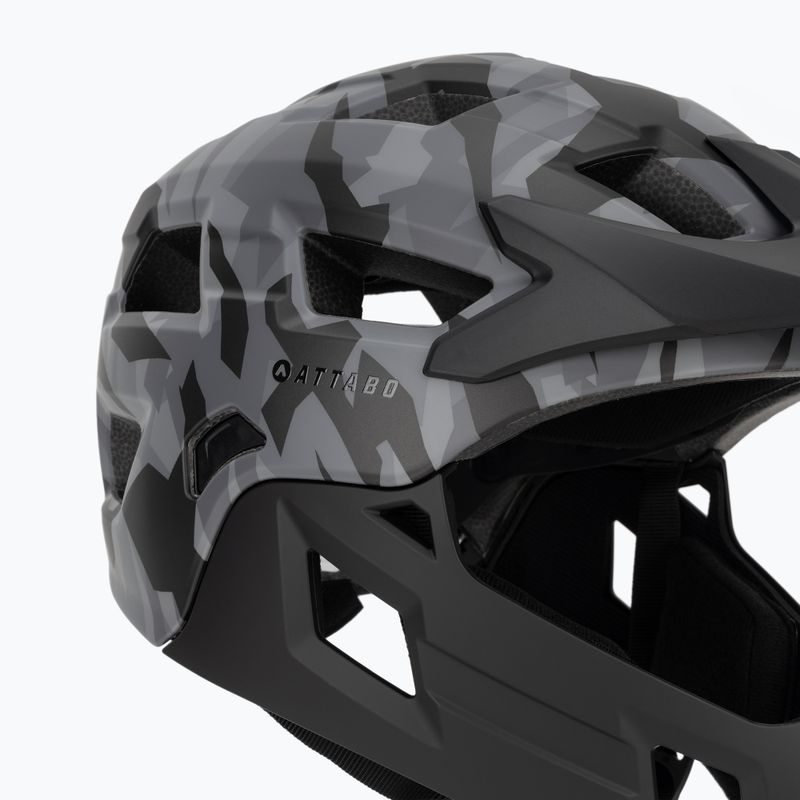 Шолом велосипедний дитячий ATTABO Predator full face gray 7