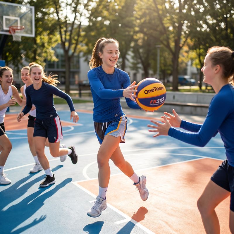 М'яч баскетбольний  OneTeam Rim Rush Fiba 3x3 blue 6