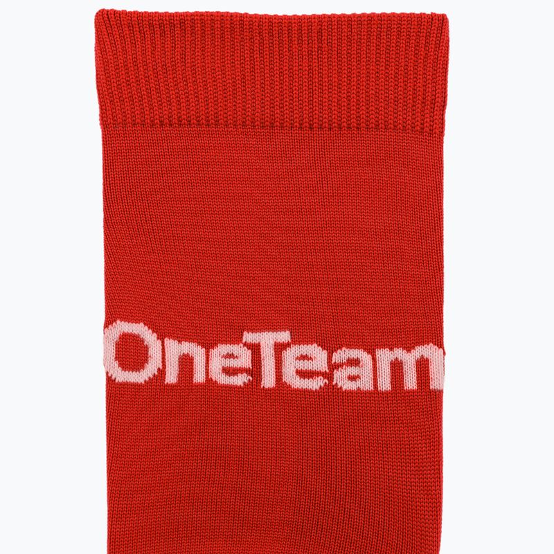Футбольні шкарпетки OneTeam Precision football socks set 2-pack red 3