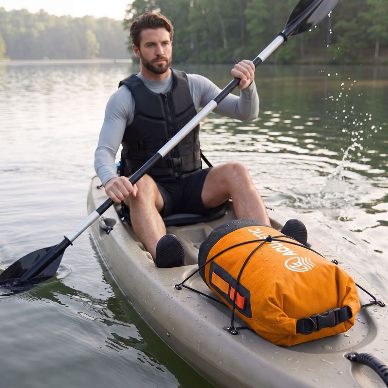 Мішок водонепроникний AQUASTIC Dry Bag 8 l Nylon/TPU orange 2
