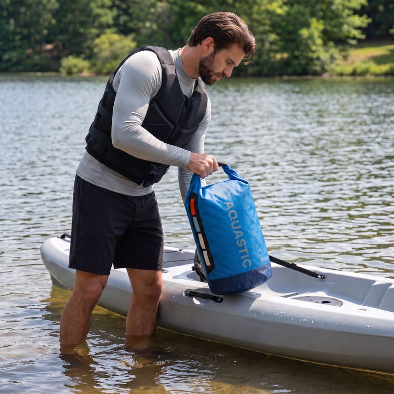Сумка водонепроникна AQUASTIC Dry Bag 20 л блакитний 2