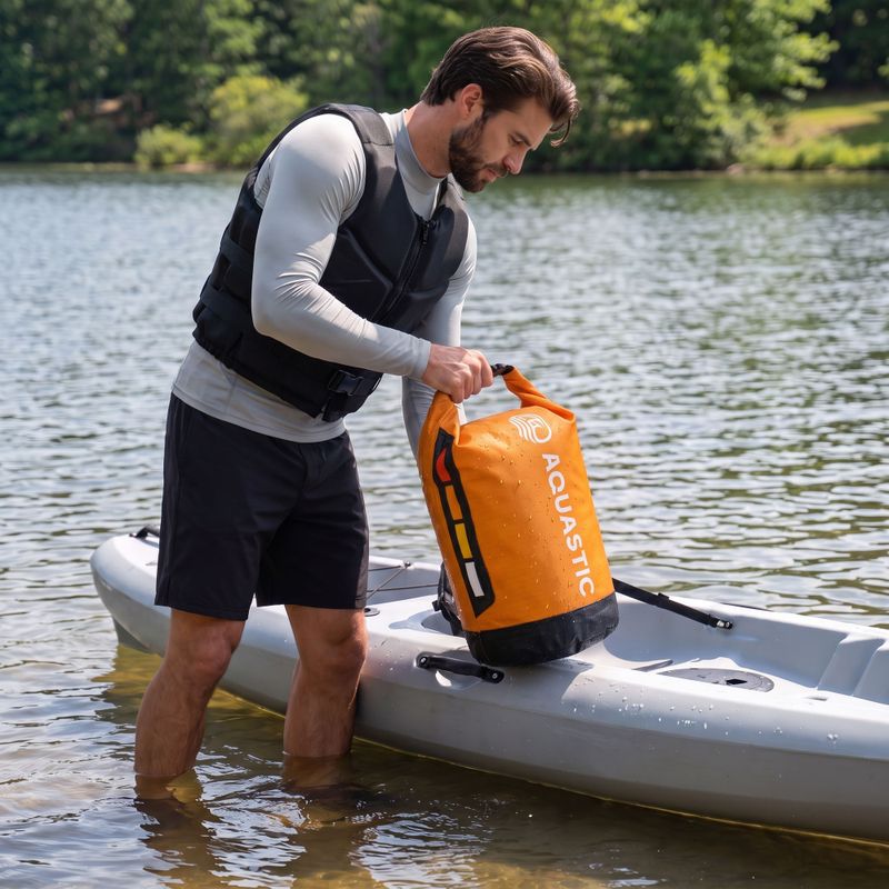 Мішок водонепроникний AQUASTIC Dry Bag 20 l Nylon/TPU orange 2