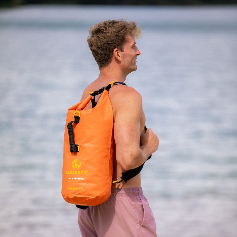 Сумка водонепроникна AQUASTIC Dry Bag 20 л помаранчевий 9