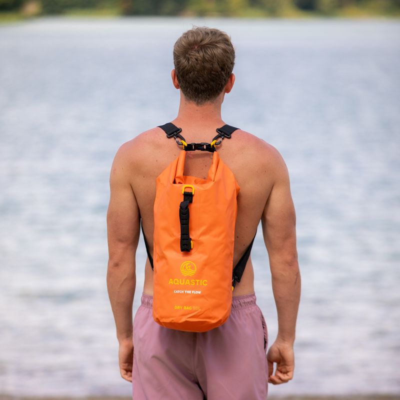 Сумка водонепроникна AQUASTIC Dry Bag 20 л помаранчевий 10
