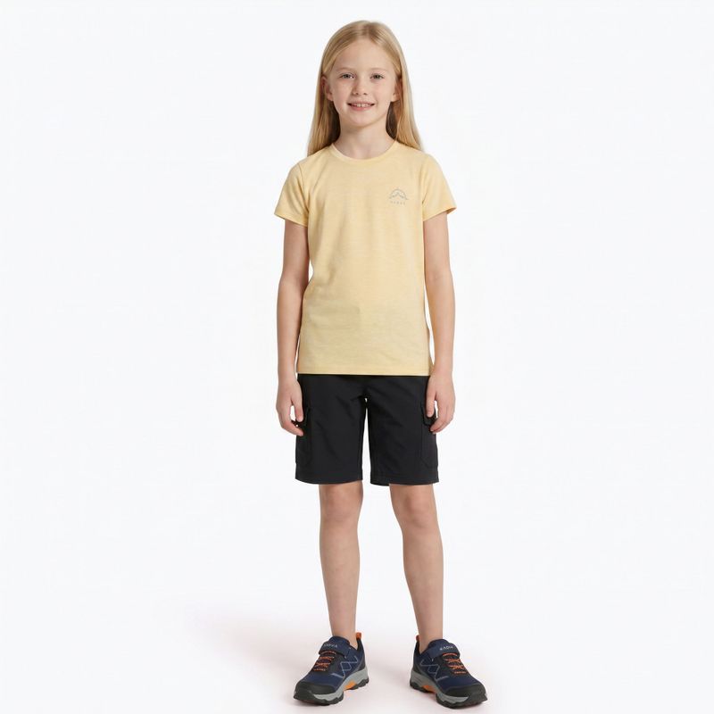 Дитяча трекінгова футболка KADVA Merivra merino peach 4