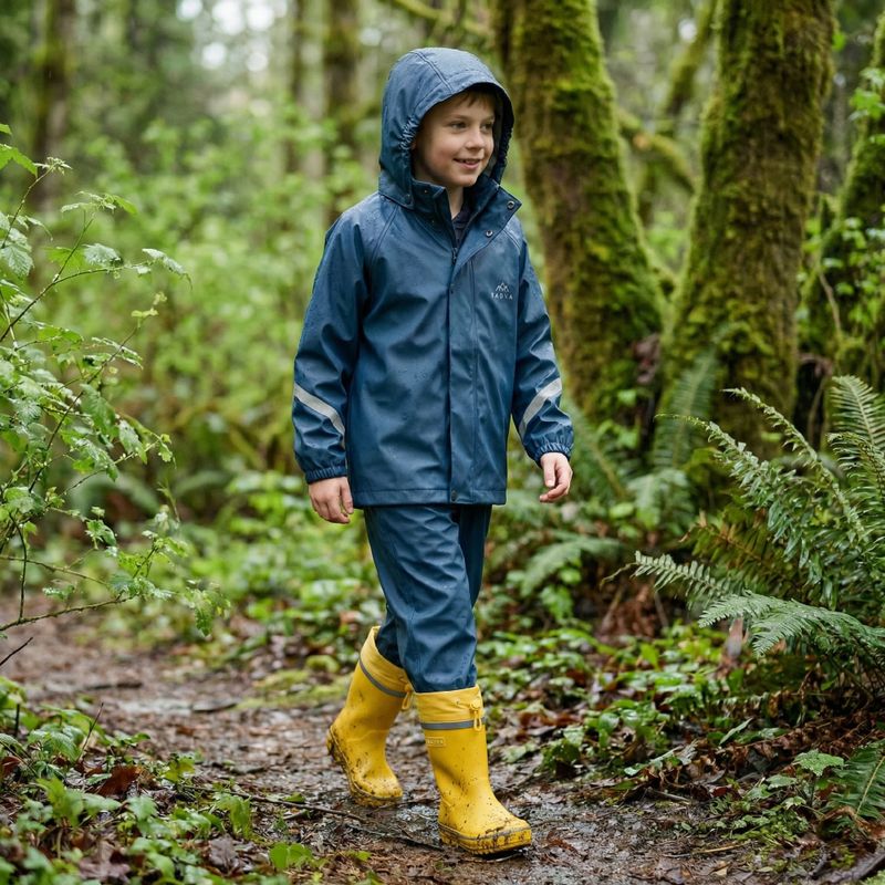 Дитячі гумові чоботи KADVA PuddleProof JR з відбивними елементами жовті 3