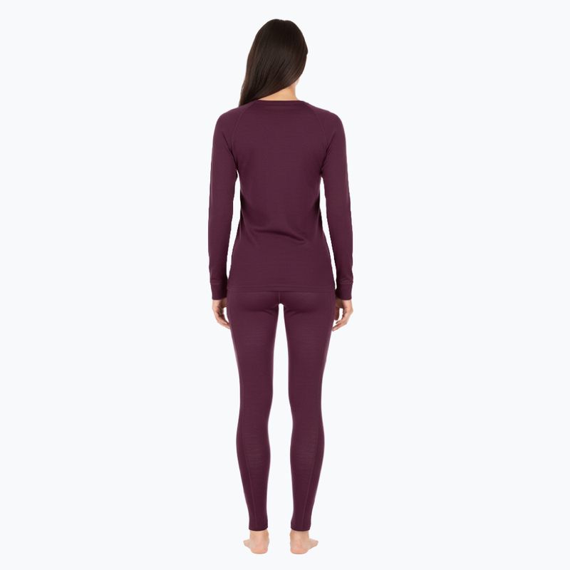 Комплект жіночої термоактивної білизни WOOLCANO Merino SET0543 purple 3