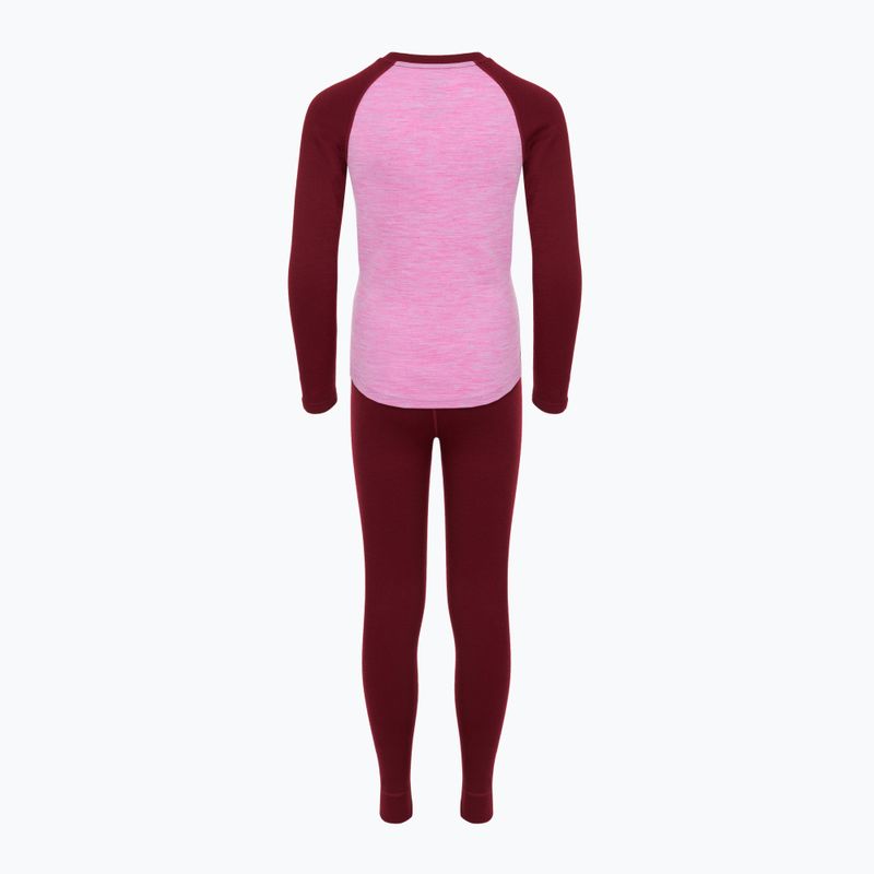 Комплект термобілизни дитячий WOOLCANO Merino SET0982 фіолетовий 9