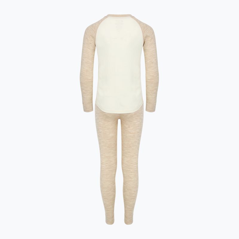 Комплект термобілизни дитячий WOOLCANO Merino SET0982 бежевий 9