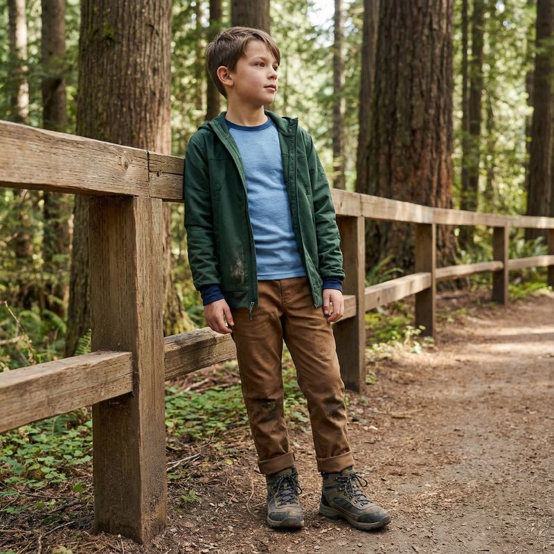 Комплект термобілизни дитячий WOOLCANO Merino SET0982 блакитний 7