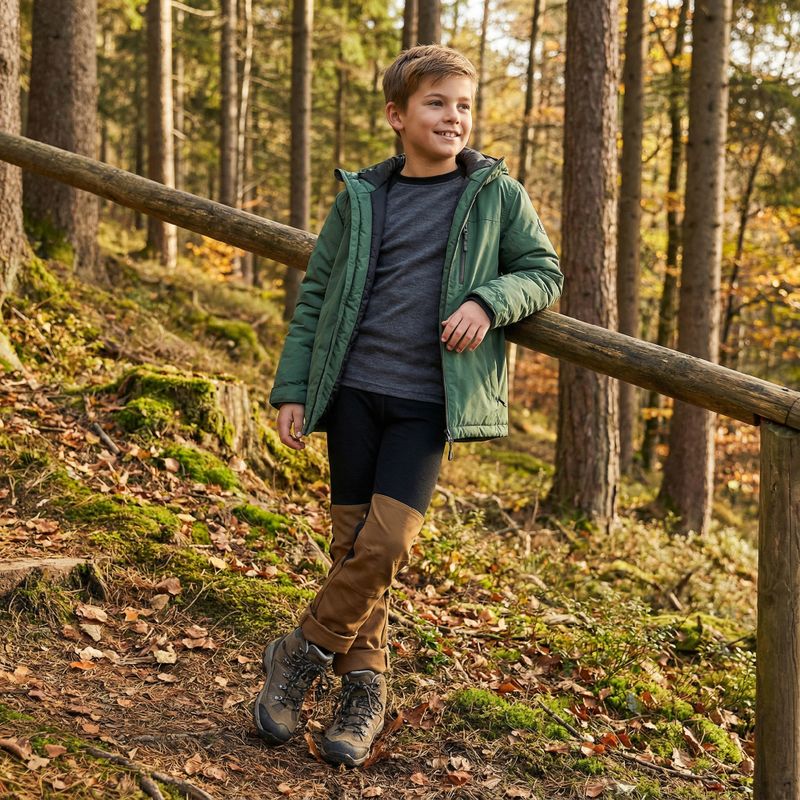 Комплект термобілизни дитячий WOOLCANO Merino SET0982 сірий 7