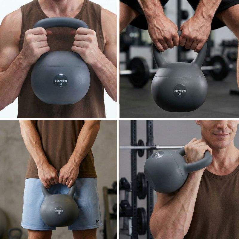 Kettlebell SOFT XTREXO 10 кг сірий 6