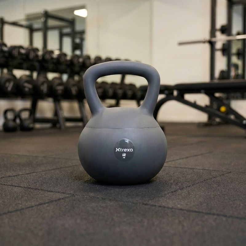 Kettlebell SOFT XTREXO 12 кг сірий 5