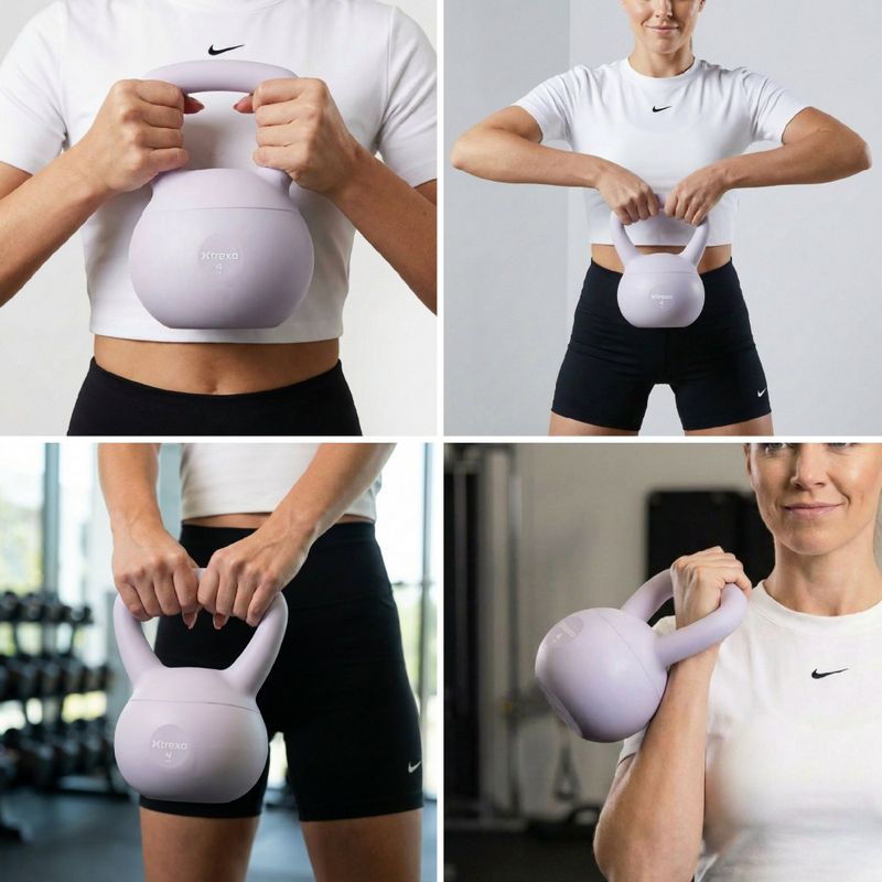 Kettlebell SOFT XTREXO 4 кг фіолетовий 6